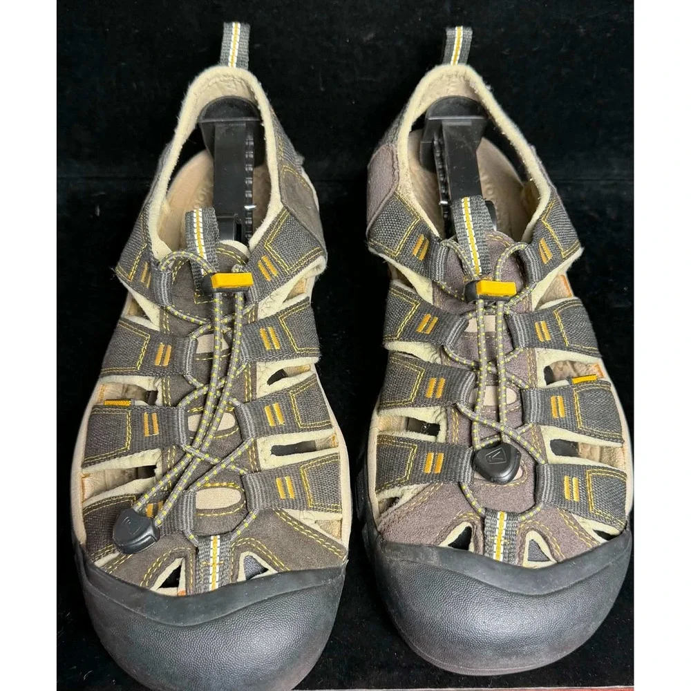 Keen Newport H2-Waterproof Hiking Sandals, Brown Yellow, 1008399, Mens 11
